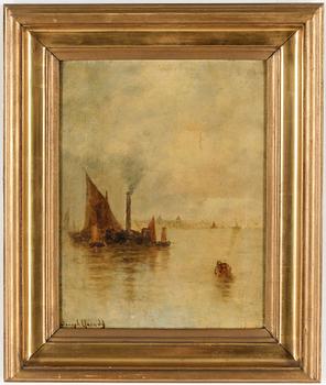 JOSEPH W. YARNOLD, olja på duk, signerad.