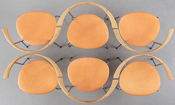 Hans J. Wegner, stolar, 10 st "JH-701", Johannes Hansen, Danmark.