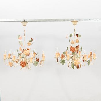 Ceiling lamps, a pair from the 2000s.