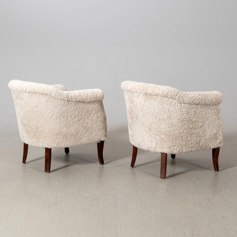 Fåtöljer, ett par, Swedish Modern, 1940-tal.