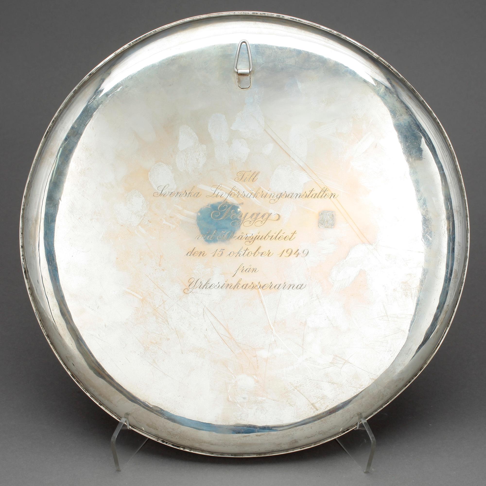 FAT, silver, GHN, Stockholm, 1949, vikt 770 gram.