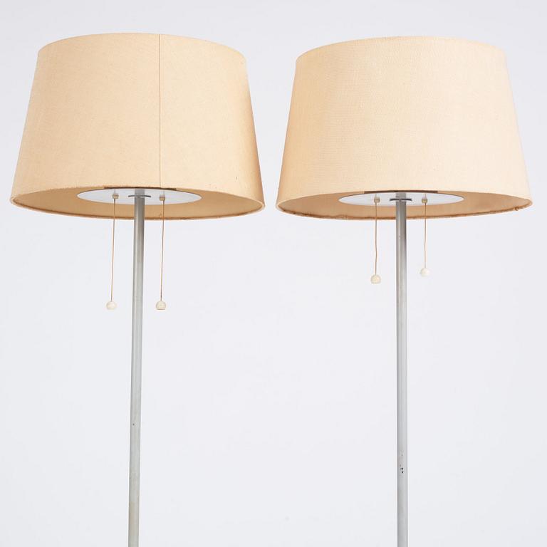 Harald Notini, a pair of floor lamps, model "15744", Arvid Böhlmarks Lampfabrik, 1950s.