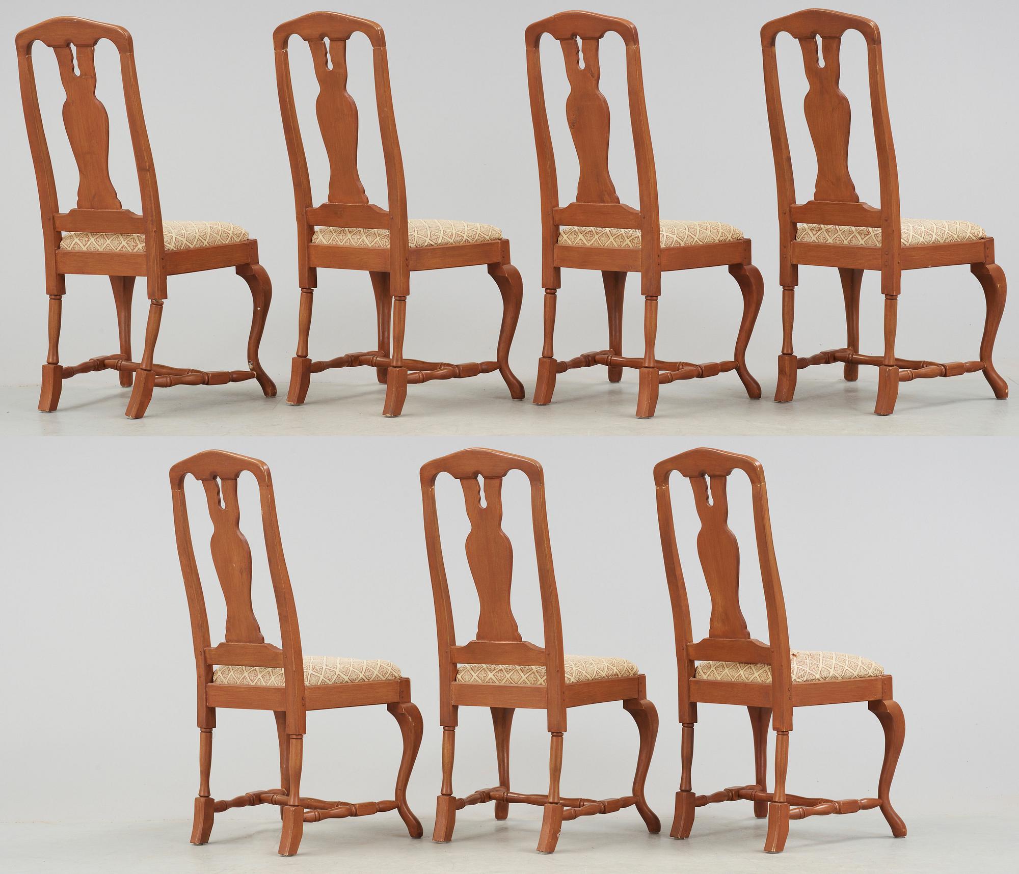 STOLAR, 9+1 st, senbarockstil, 1900-talets slut.