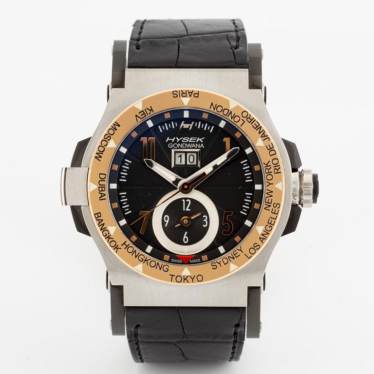 Jorg Hysek, Gondwana, Abyss Dual Time, wristwatch, 44 mm.