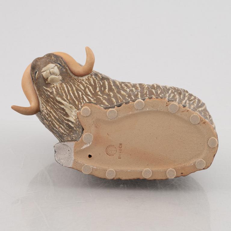 Paul Hoff, a set of seven stoneware figurines, Gustavsberg.