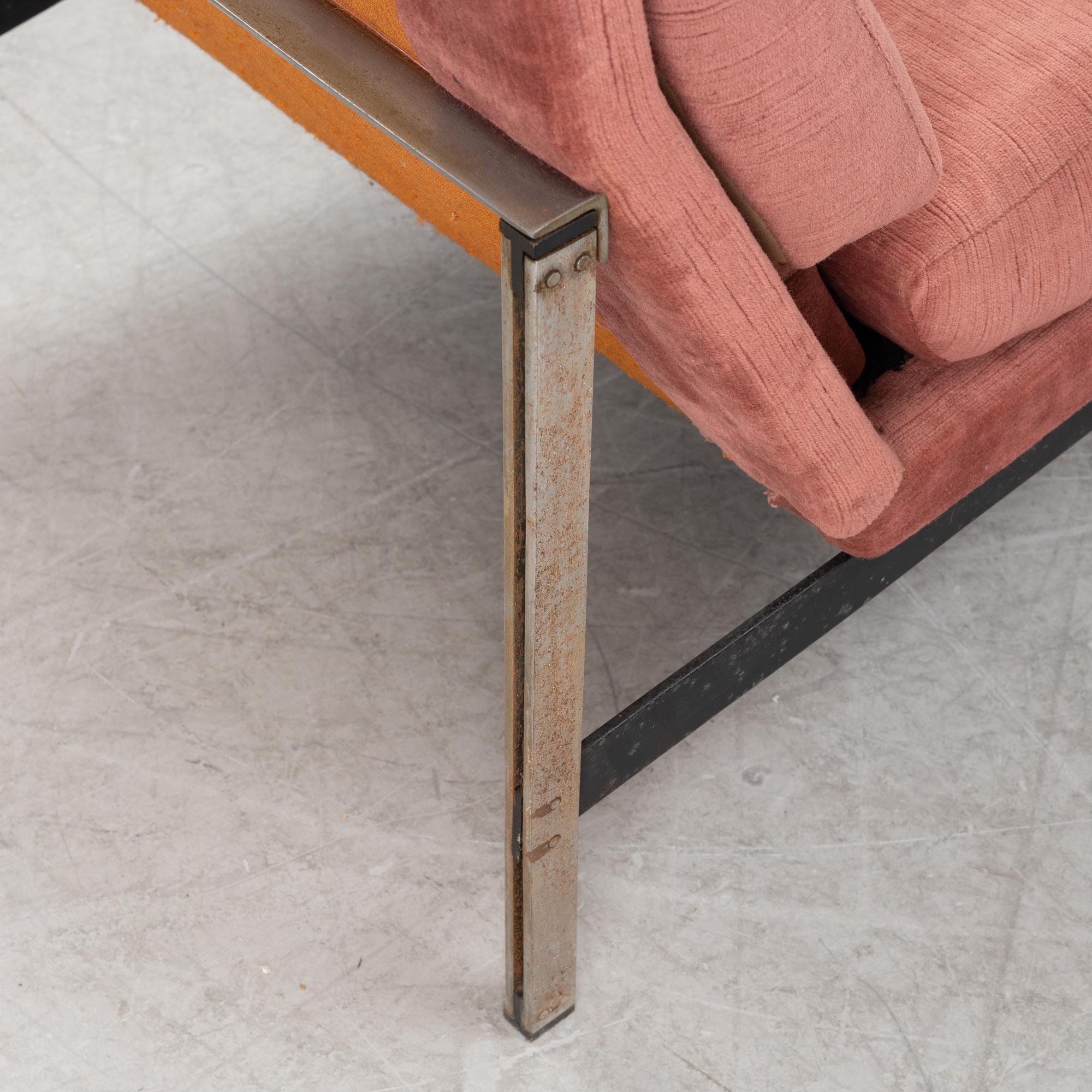 Florence Knoll, a pair of 'Parallel Bar' lounge chairs from Knoll, 1950's/60's.