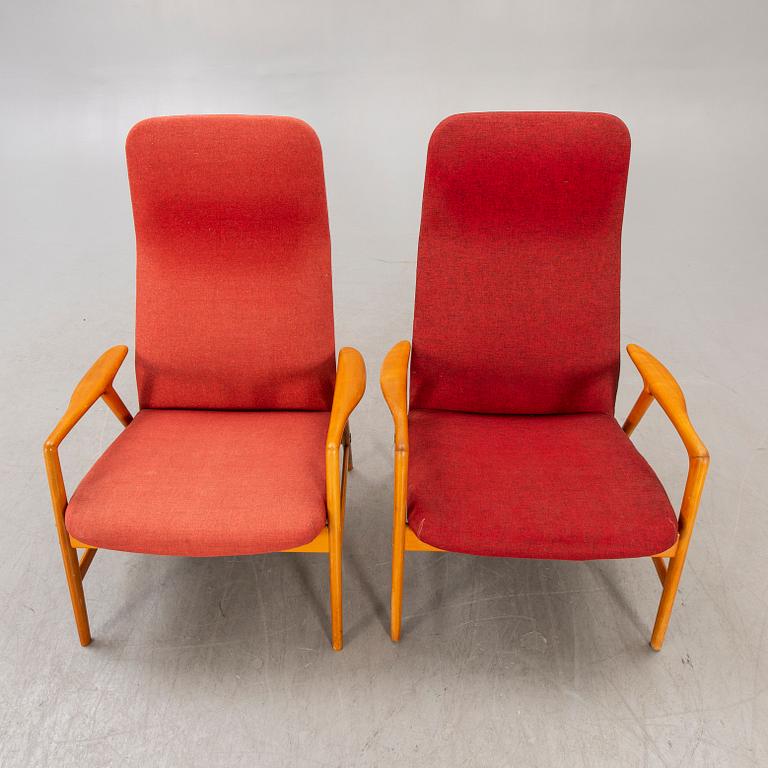 Alf Svensson, armchairs,
a pair, "Contour-Set 327", Bra Bohag, Ljungs Industrier AB.