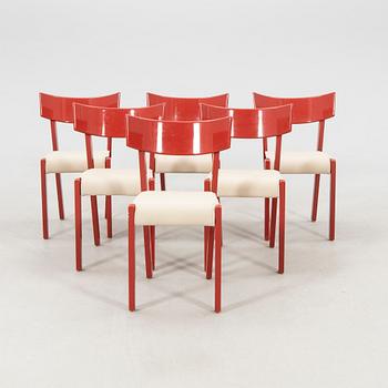 Ralf Lindberg chairs, 6 pcs "Tati" Gärsnäs 1980/90s.