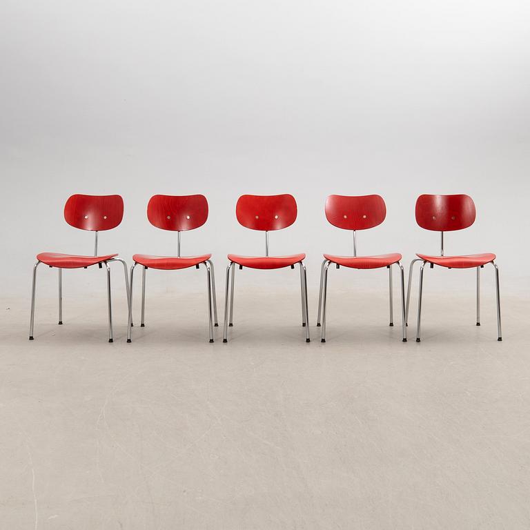 Egon Eiermann, stolar 5 st "SE 68", Wilde & Spieth 2000-tal.