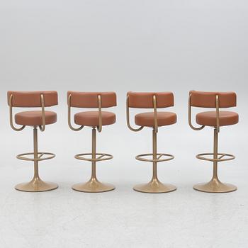 Börje Johanson, four 'Jupiter' bar stools, Johanson Design, second half of the 20th century.