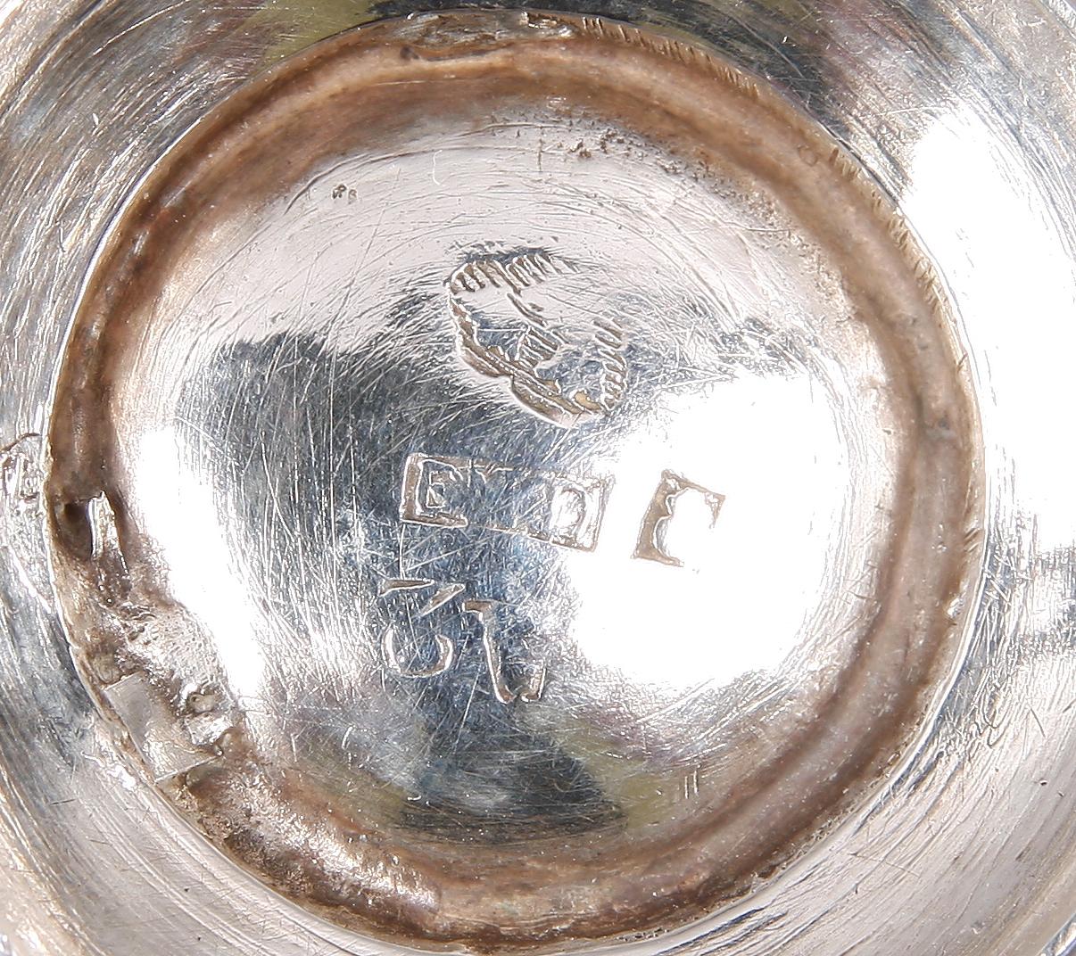 SUPKALKAR 2st SAMT SUPKOPPAR 2 st, silver. 1800-tal.