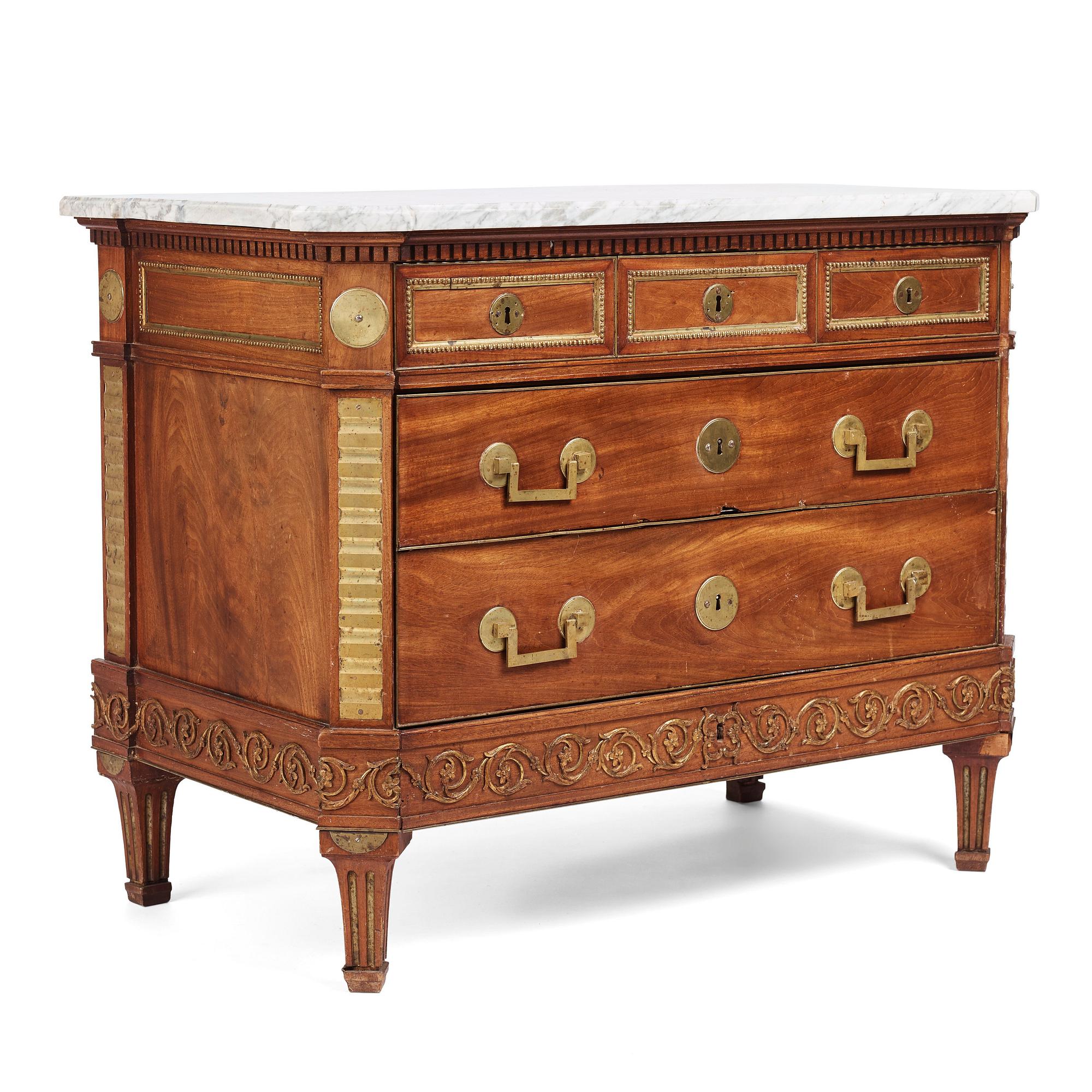 Byrå, tillskriven Fredrik August Eckstein (mästare i Stockholm 1794-1814), Sengustaviansk.