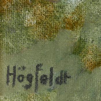 ROBERT HÖGFELDT, blandteknik på duk, signerad.
