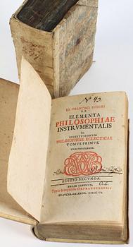 BÖCKER, 2 st, bla "Theses credendorum atqve agendorum fundamentales..." av Joach. Justo Breithaupt, Halle 1701.