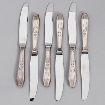 A 59-piece set of 'Suomi' silver cutlery, Kultateollisuus, Turku 1997-2010.