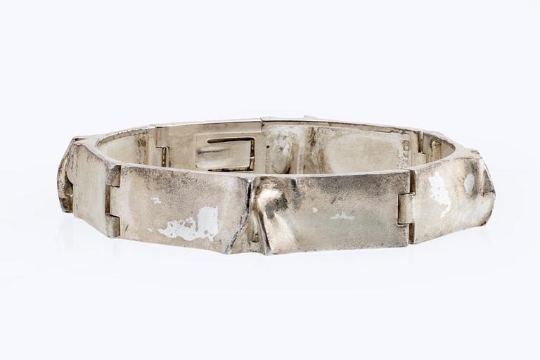 LAPPONIA armband silver "Ceres" design Björn Weckström Finland 1979.