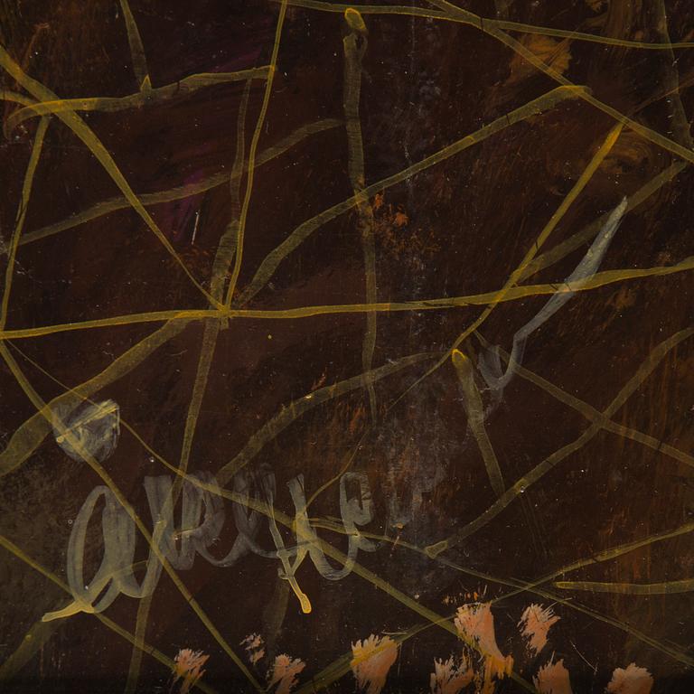 Åke Hedman, mixed media/collage, signed.