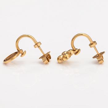 Louis Vuitton, A pair of "Blooming" earrings. Marked LV.