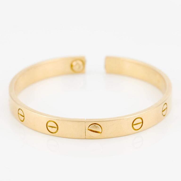 Cartier armring, 18K guld, "Love".