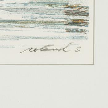 Roland Svensson, lithograph in colours, signed 293/350.