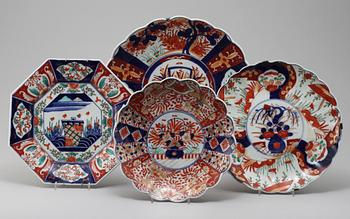 FAT, 4 st, porslin, Japan, omkring 1900.