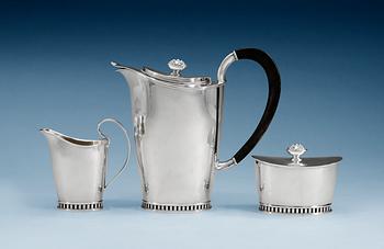 617. A Sven-Arne Gillgren three pcs coffee service by GAB, Stockholm 1966.