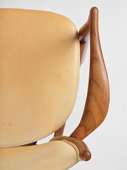 Finn Juhl, a set of six chairs and a pair of armchairs, model "Bo-63" and "Bo-72", Bovirke, Denmark, 1940s-50s.