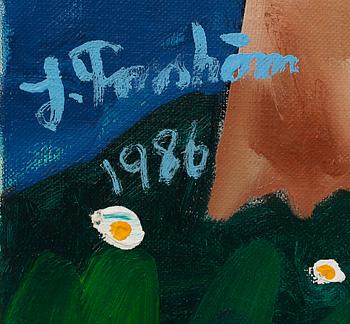 JONNY FORSSTRÖM, olja på duk, signerad och daterad 1986.