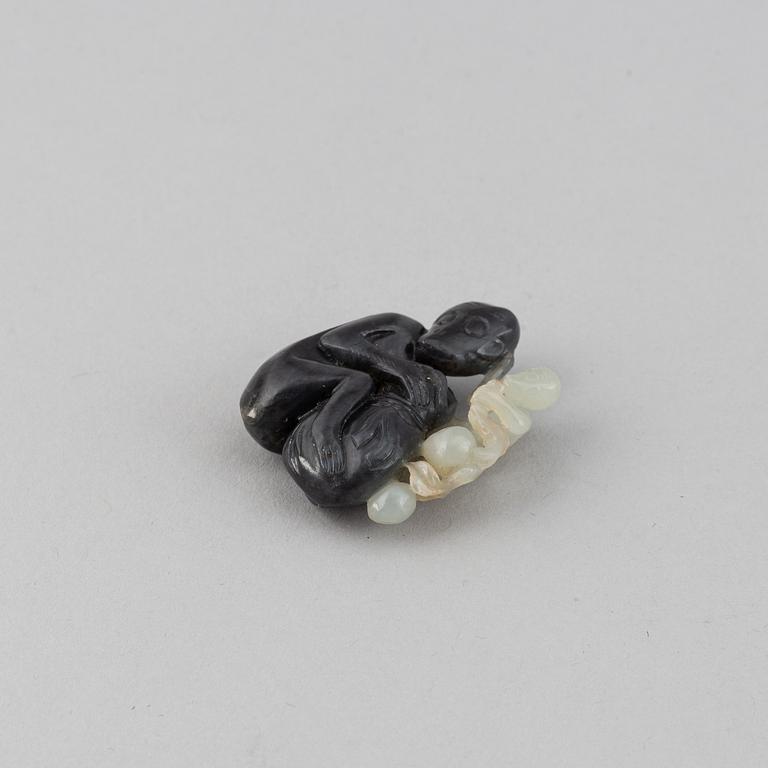 A 19th century nephrite figurine.