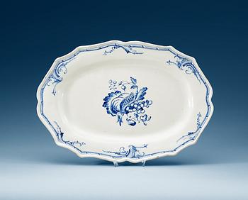 A Swedish Rörstrand faience serving dish, 18th Century.