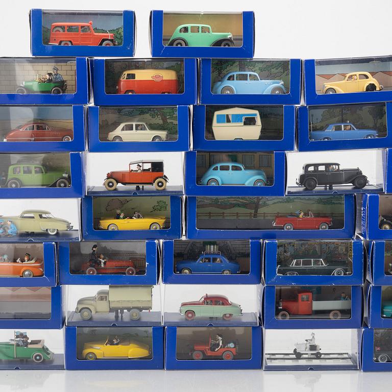 Model cars, 40 pcs, Tintin, Hergé-Moulinsart.