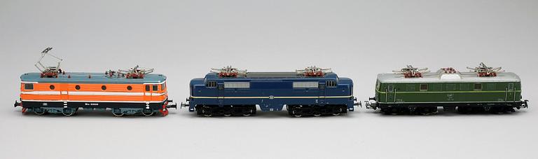 PARTI LOK, 3 st, Märklin H0, 1016, 3051, 3036, 1900-talets andra hälft.