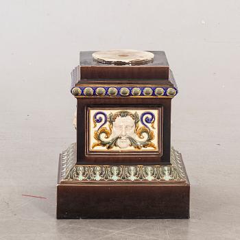 A Rörstrand majolica stand around 1900.