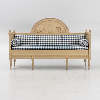 Sofa, late 18th-century Gustavian style.