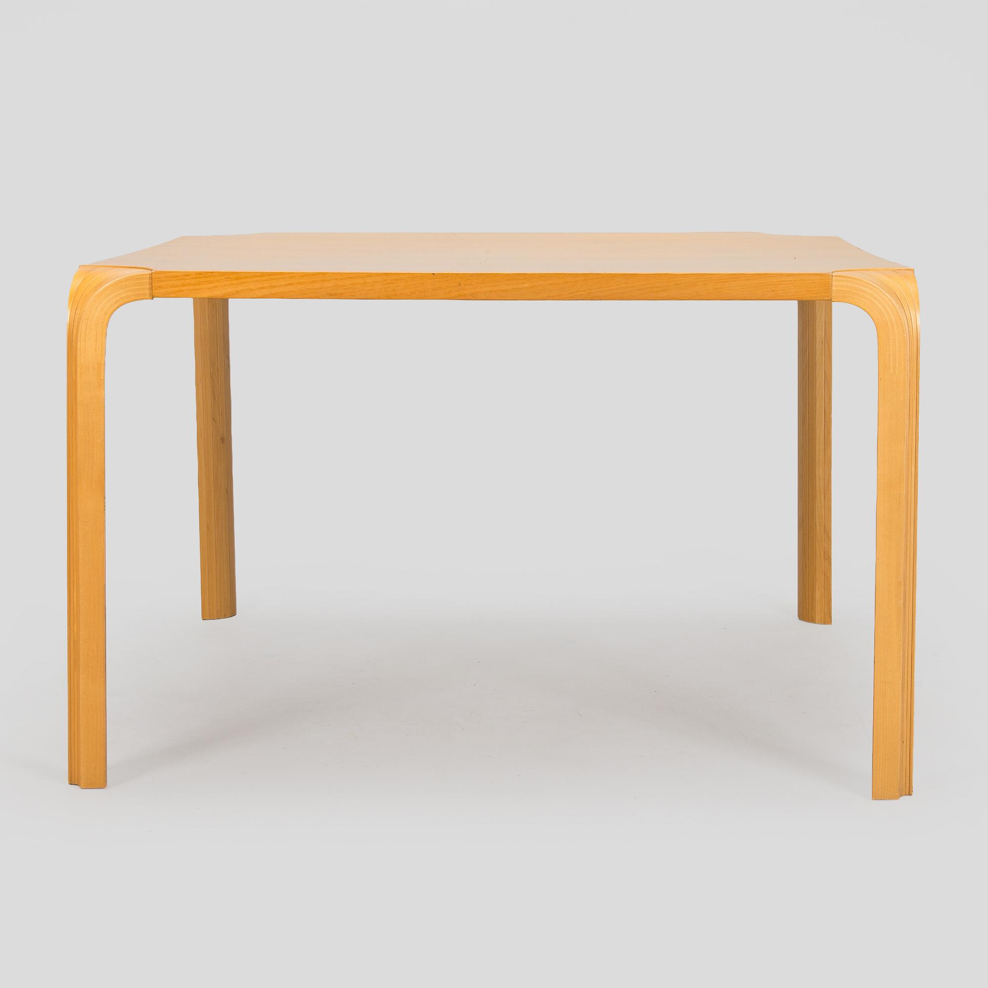 Alvar Aalto, a mid-20th century model MX800B coffee table for Artek.