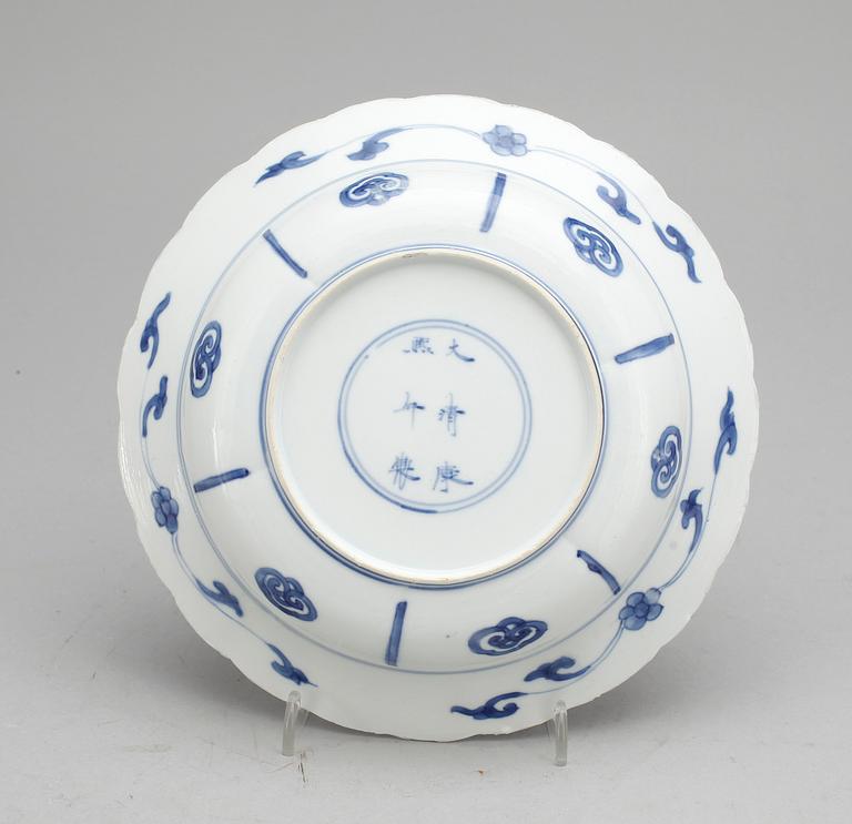 SKÅL, porslin, Kangxi (1622-1722), Kina.