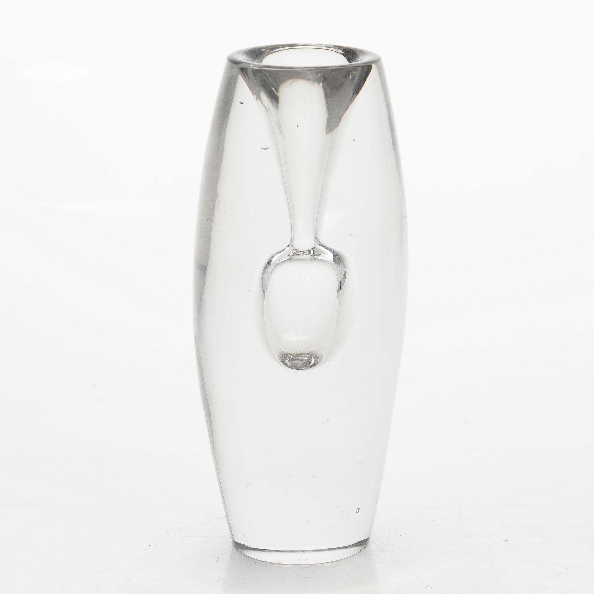 Tapio Wirkkala,  glasskulptur, "Tokio", signerad Tapio Wirkkala Iittala 55.