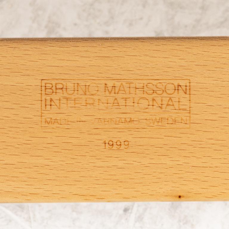 Bruno Mathsson, armchair and footstool, "Miranda", Bruno Mathsson International, Värnamo.