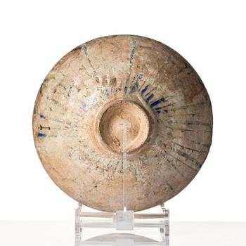 A Kashan lustre pottery Bowl, Persia, 13-14th century.