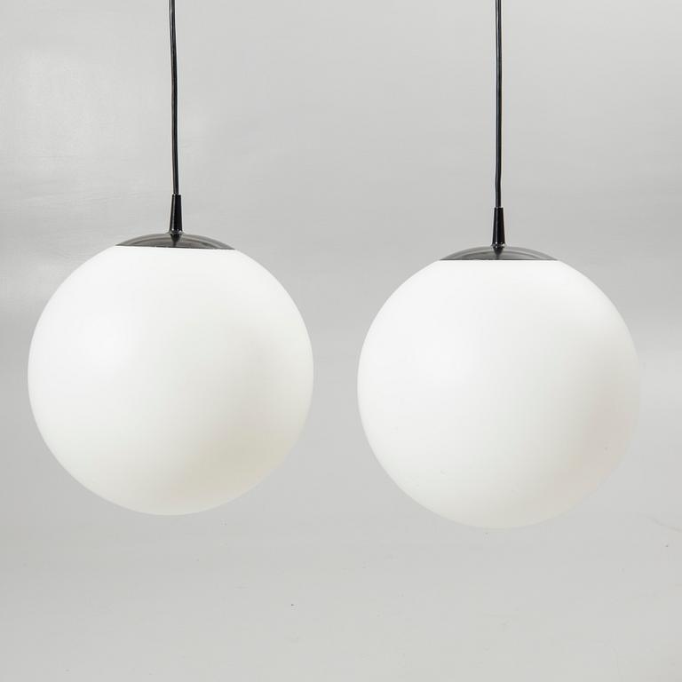 Ceiling lamps, a pair, 20th century, Putzler, Germany.