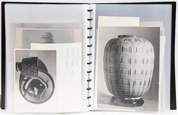 Wilhelm Kåge & Gustavsberg, binder with photographs, 1940s-50s.