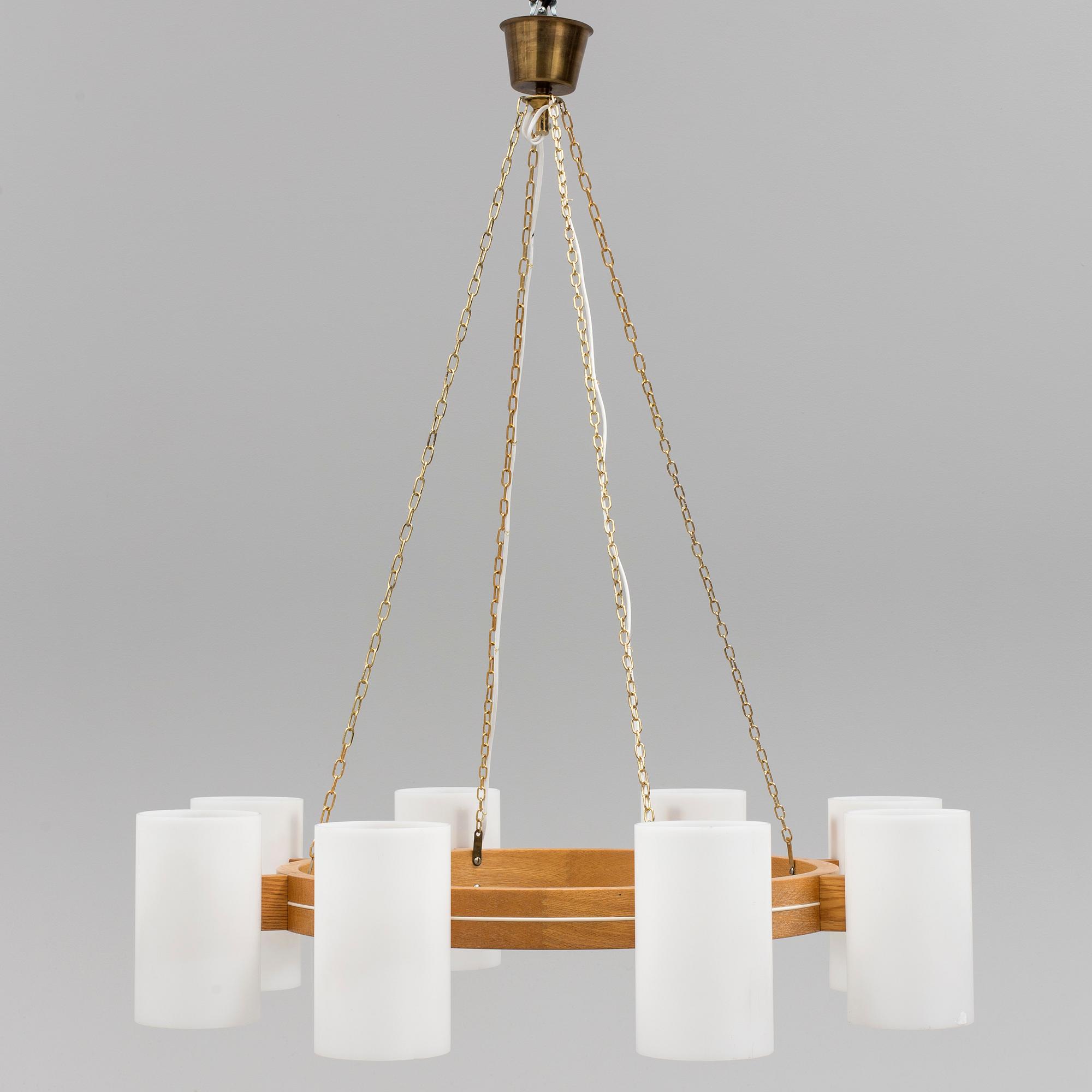 UNO OCH ÖSTEN KRISTIANSSON, takkrona, "Taklampa 587/Cylinder Ringkrona" Luxus, Vittsjö, 1900-talets andra hälft.