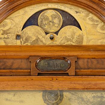 A Baroque wall clock by Johann Koch (watchmaker in Stockholm, royal watchmaker 1664-79).