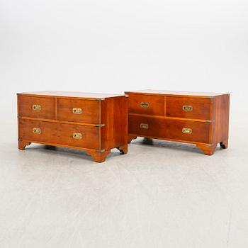 Chests of drawers, a pair, English style, 20th century.