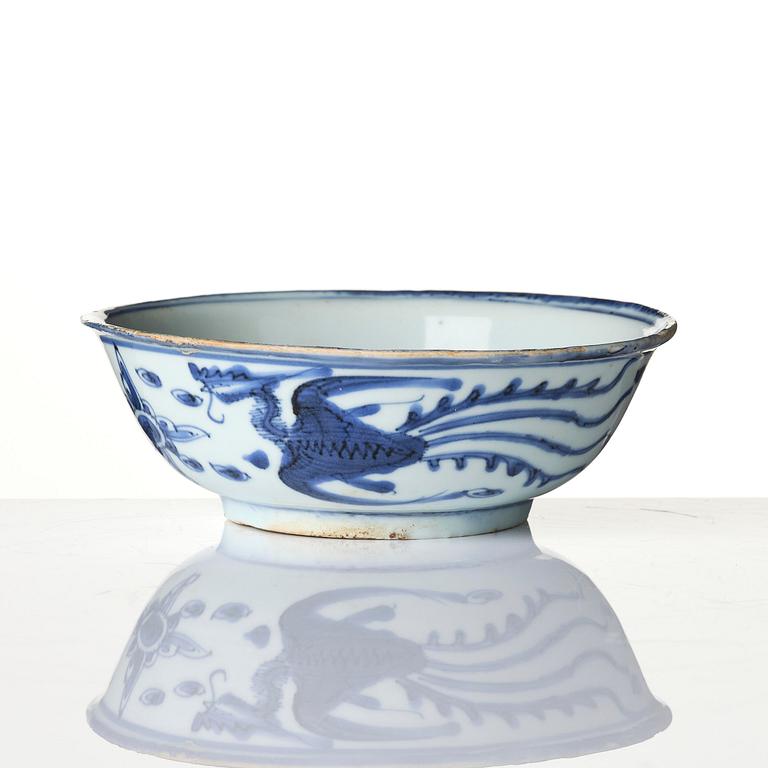 Skål, porslin. Mingdynastin, Wanli (1572-1620).