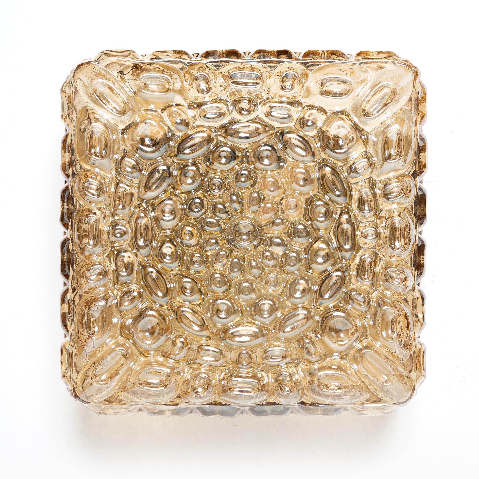 Ceiling lamp, Glashütte Limburg, Germany, second half of the 20th century.
