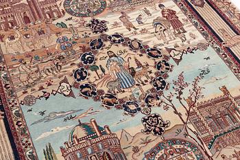 A Tabriz carpet, circa 272 x 160 cm.