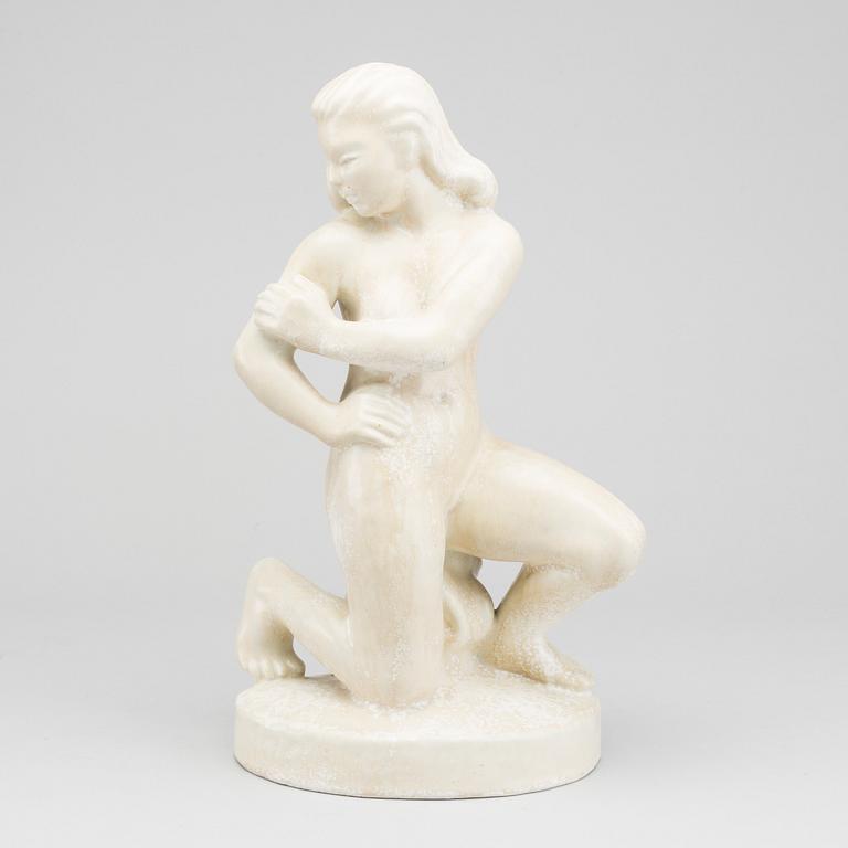 HARALD SALOMON, signed stoneware sculpture.