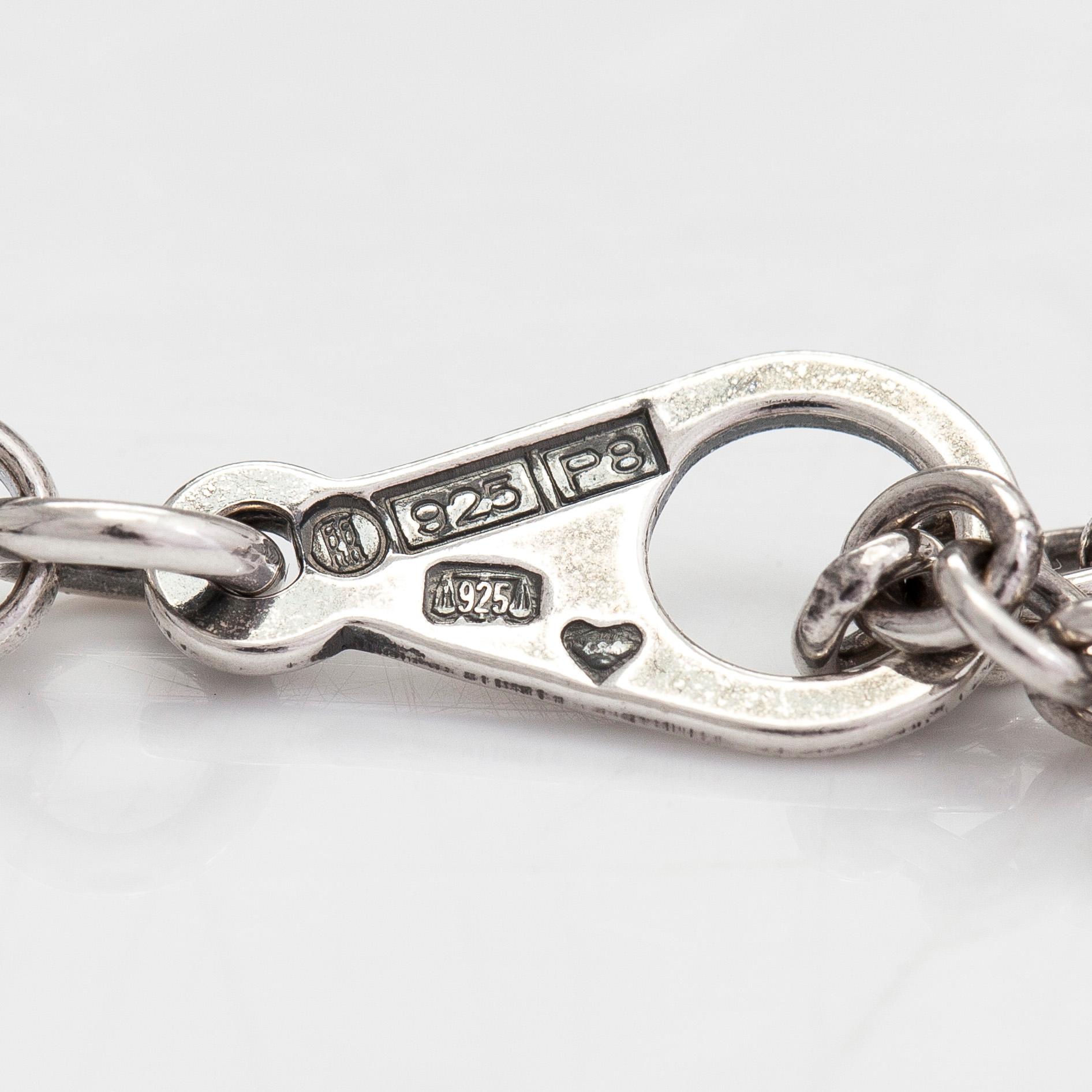 Halsband "Paradis", sterlingsilver. Kalevala Koru, Helsingfors 1993.