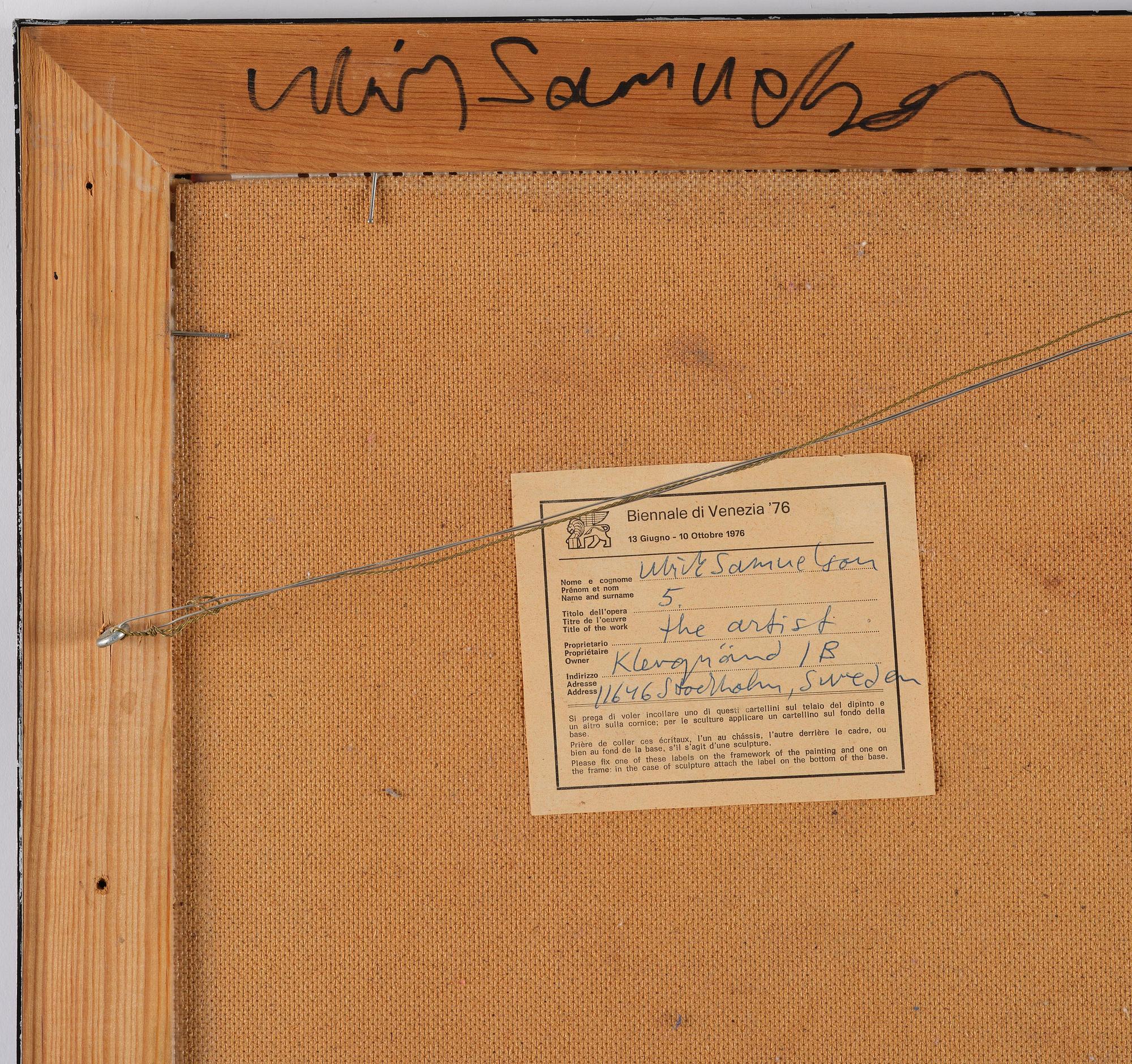 Ulrik Samuelson, ”del ur Totem, nr 5”.